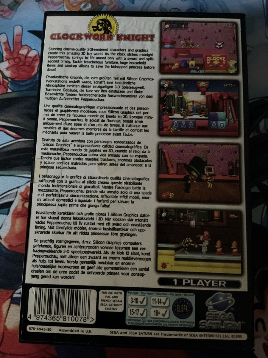 Sega Spiele: Clockwork Knight Sega Saturn - boîte uniquement – Gebraucht aus Fribourg von PastGame 1