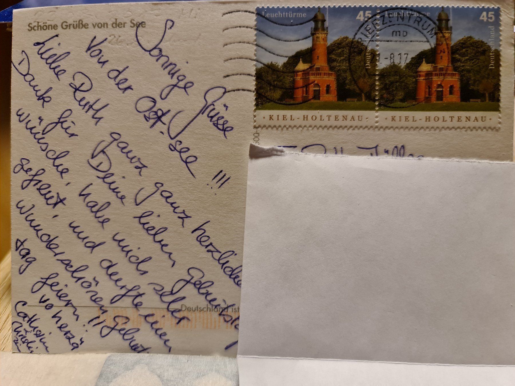 Cartoline postali: Ansichtskarte Schöne Grüsse von der See – Usato da Dintikon venduto da Vexi 1