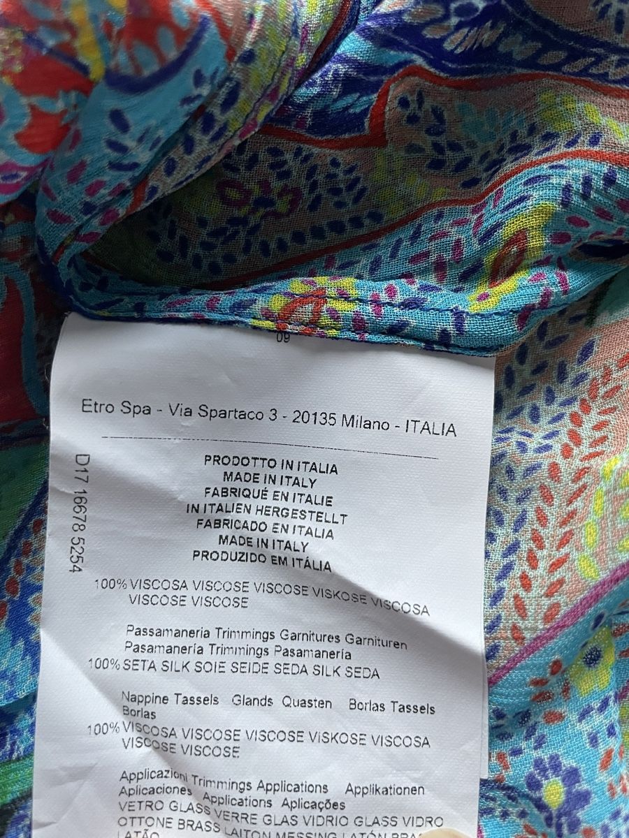 Tute: Etro Jumpsuit Seide ital. Gr. 40 oder S bunt – Usato da Gockhausen venduto da AnneT07 7