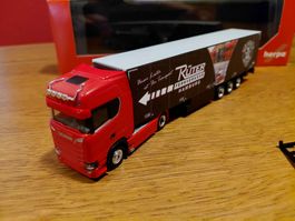 Herpa Scania CS mit Kühlauflieger 1:87 Rüter Hamburg
