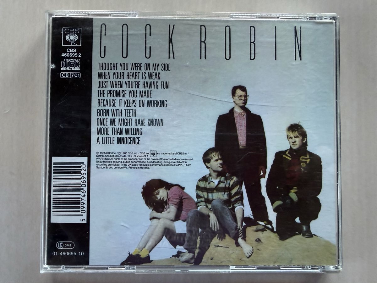 CD: Cock Robin CD  Album von 1985 – Usato da Oberried Brienz venduto da Chyara 1