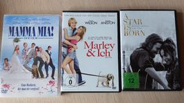 DVD-Filme "Mamma Mia!", "Marley & Ich", "A Star is Born" 🎬