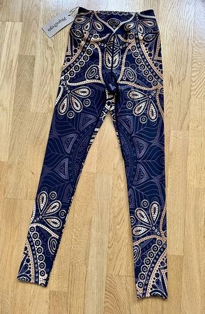 Maya Freya Leggings mit goldene Mandalas, Gr. XS