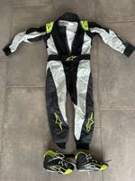 Alpinestars Kartanzug Grösse 120 mit Schuhen Grösse 30