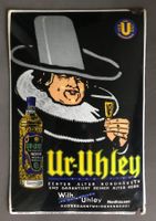 Emailschild antik |  Ur-Uhley Kornbranntwein