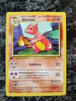 Pokemo Base Set Glutexo 1 Edition guter Zustand