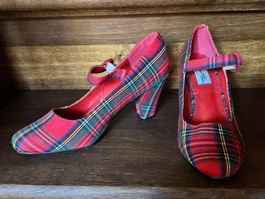 Tartan-Pumps High Heels von LULU HUN - Gr. 38