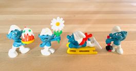 4 x Original Peyo Schlümpfe 70er/80er - Set 5