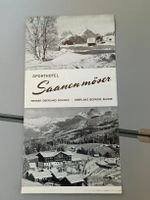 Alter Prospekt / Sporthotel Saanemöser Ausgabe ca. 1939