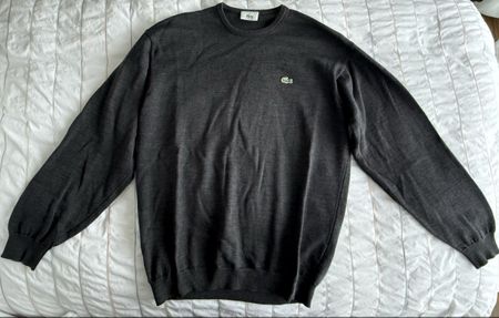 Lacoste Pullover, Gr. 4/M, Anthrazit