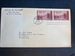 USA 1946 privater Ersttagsbrief 3c 100 J. Eroberung Santa Fé