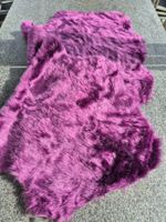 4x 🐑 Kuschelig & stylisch: Fell-Imitat in Violett – NEU &