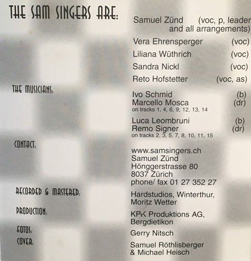 CD: The Sam Singers - Vol. 1 – Usato da Grüningen venduto da azulgris 2