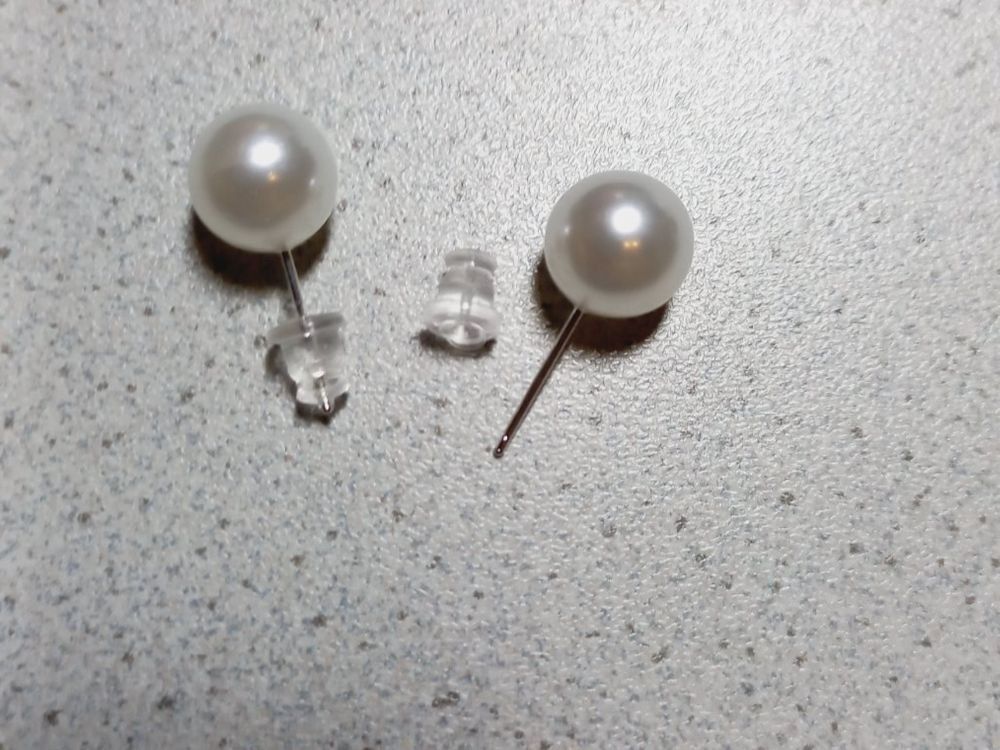Orecchini pendenti & Orecchini a lobo: Perlen Ohrstecker Silber 925 – Nuovo e nell'imballaggio originale da Winistorf venduto da acreativ2
