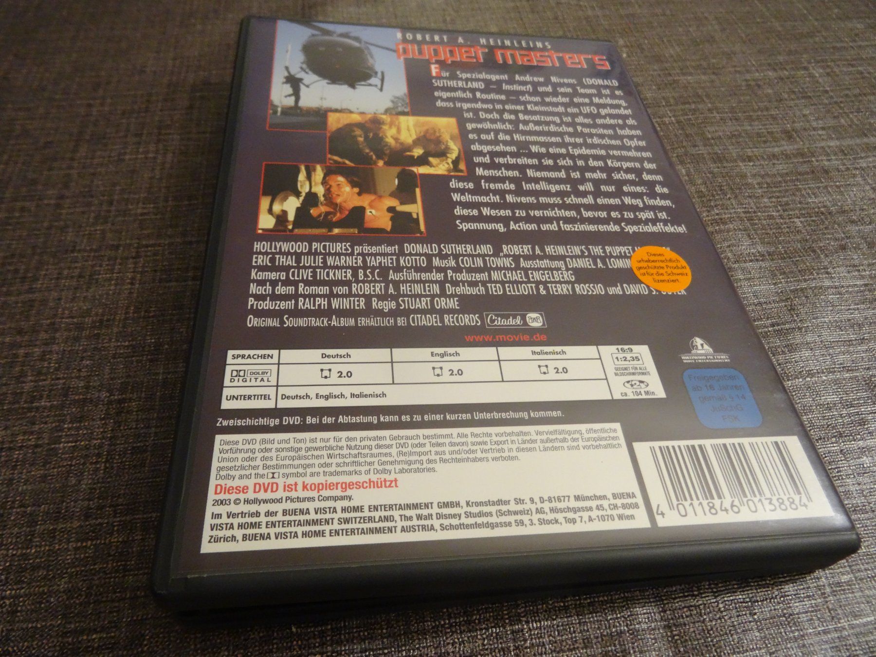 Tutti i DVDs: DVD Robert A. Heinlein's Puppet Masters – Usato da Olten venduto da Disc-Verkauf 2