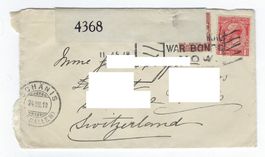 Briefumschlag gelaufen 1918 Grossbritanien
