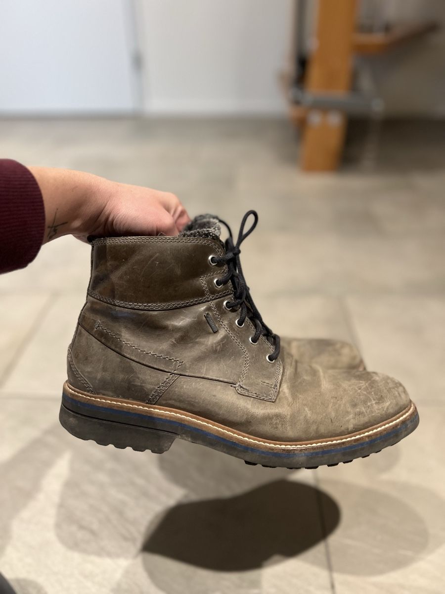 Scarpe da uomo: Starson Herren Winterstiefel, Grösse 44, Leder – Usato da Langenthal venduto da ivet7