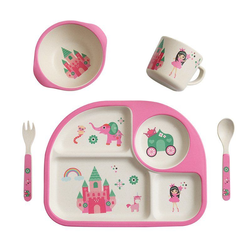 Set di piatti: KINDER GESCHIRR-SET Eco Bamboo " LITTLE PRINCESS" – Nuovo e nell'imballaggio originale da Stäfa venduto da BURG23