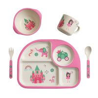 KINDER GESCHIRR-SET Eco Bamboo " LITTLE PRINCESS"