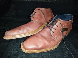 Rieker Herren Schnürstiefel Gr. 44 Braun Leder Boots