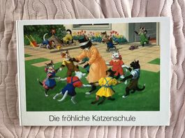 Antiker Kinderbuch-Klassiker: Die fröhliche Katzenschule!