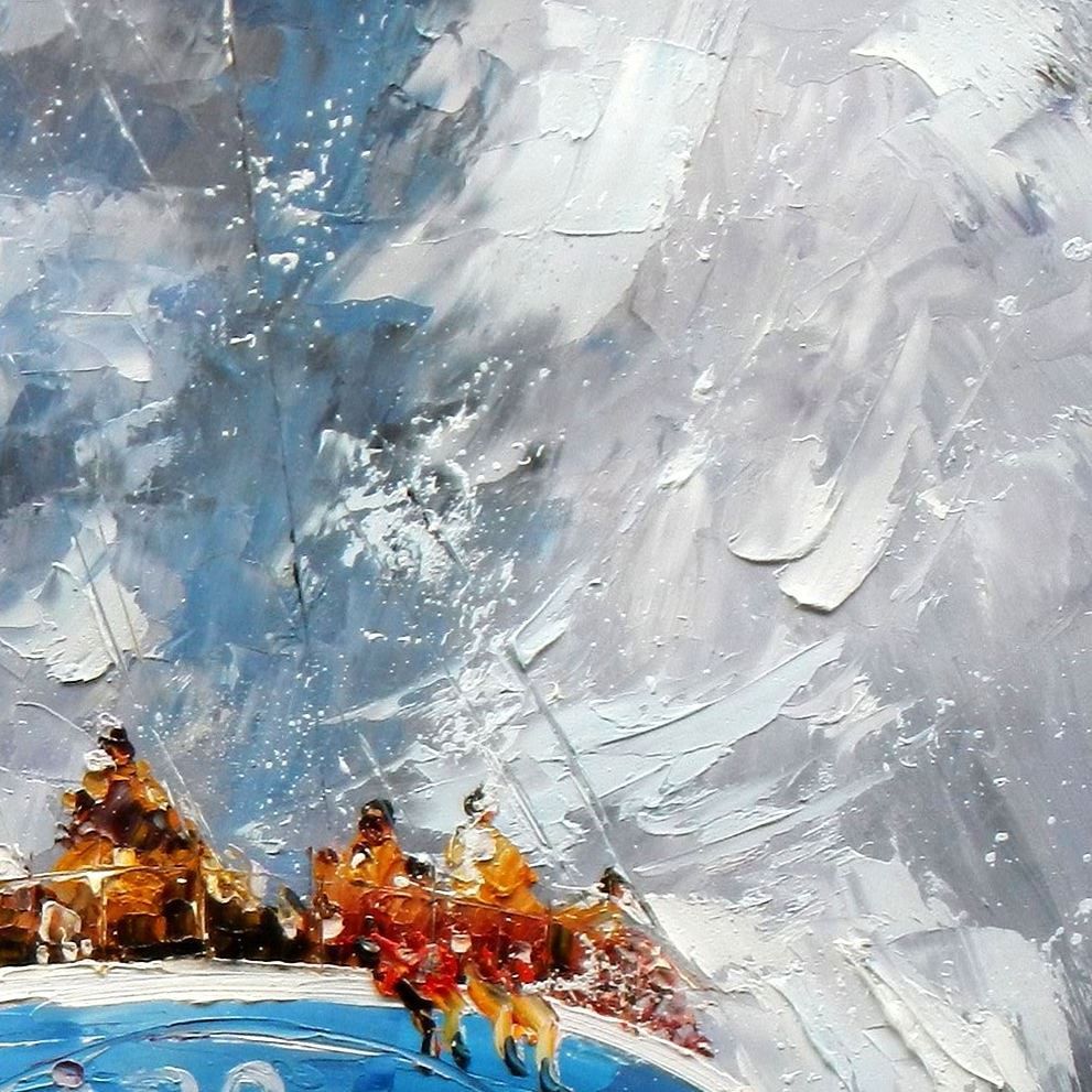 Riproduzioni & Creazioni: Segelschiff hart am Wind – Nuovo (secondo la descrizione) da Larnaca venduto da KunstDepot24 3