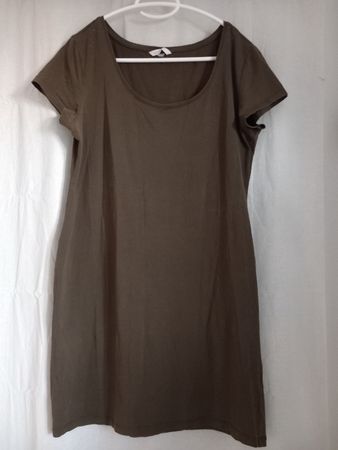 Robe t-shirt verte kaki