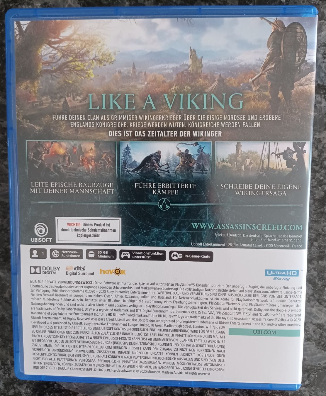 Giochi: Assassins Creed Valhalla PS5 – Nuovo (secondo la descrizione) da Eggenwil venduto da Murmeltier87 1