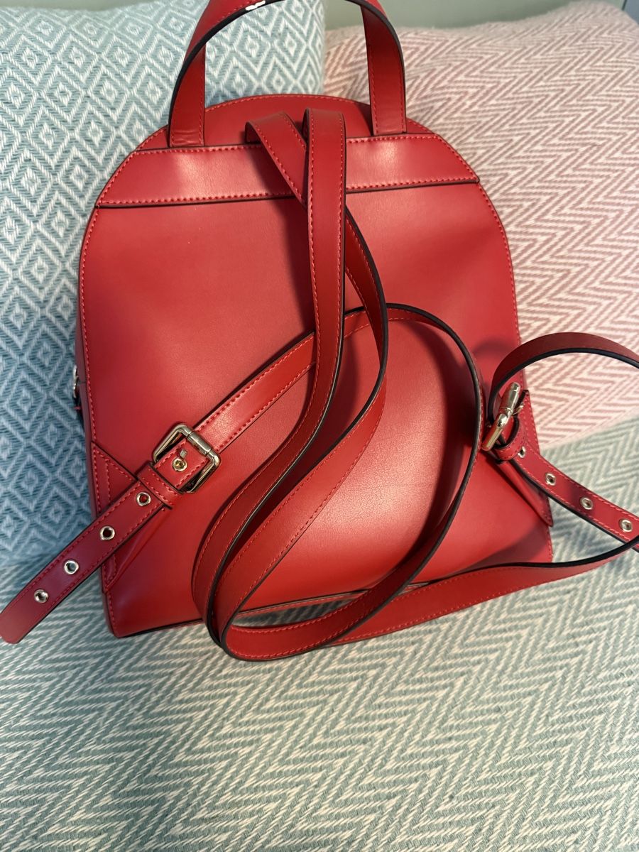 La Martina Zaini: La Martina - Lederrucksack rot – Usato da Bern venduto da shb01 2