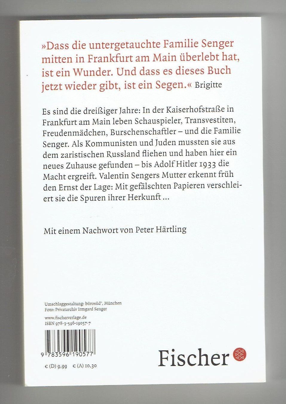 Libri: Valentin Senger  Kaiserhofstrasse 12 – Usato da Flims - Dorf venduto da Stagediver 1
