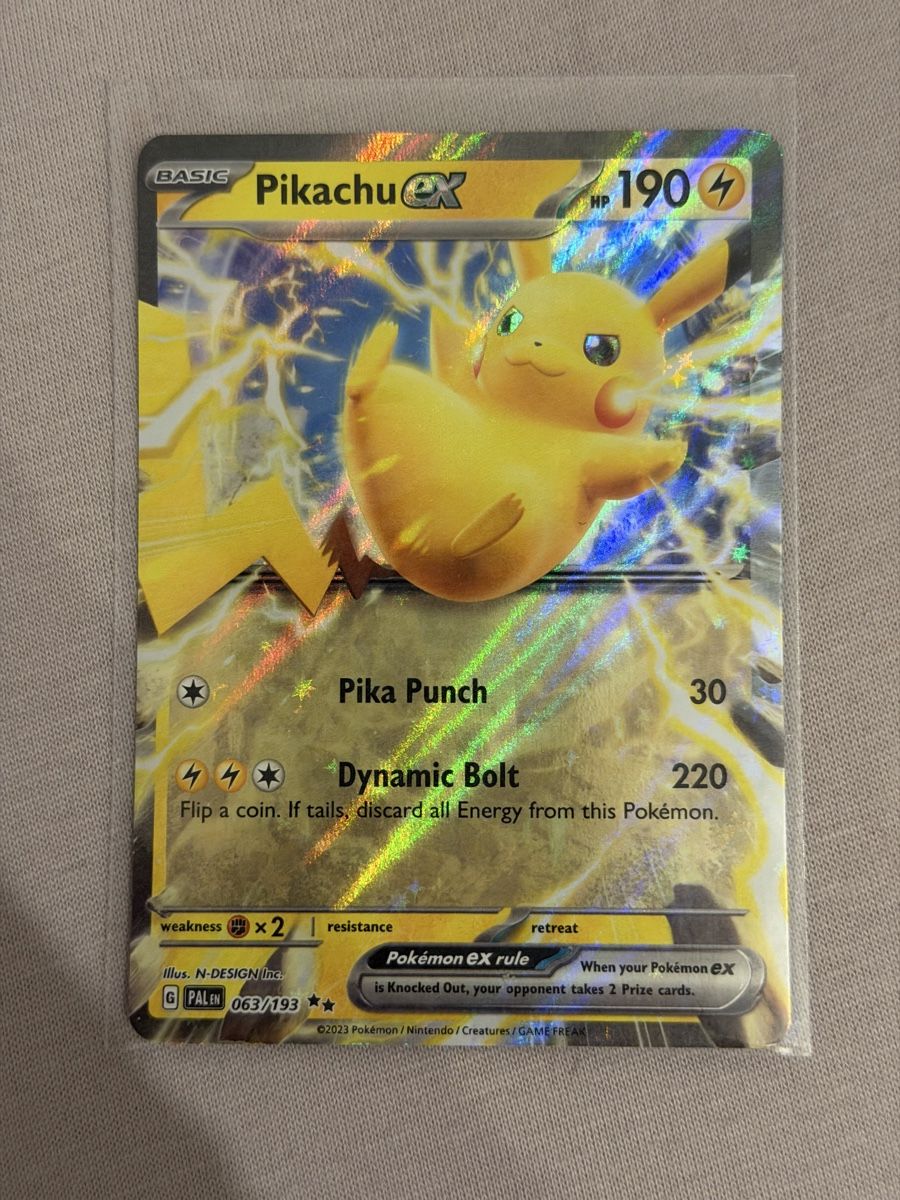 Pokémon Sammelbilder & Trading cards: Pokémon Pikachu ex 063/193 Paldea Evolved  – Neu (gemäss Beschreibung) aus St. Gallen von Xbylucas