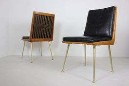 Boomerang Leder Sessel Hans Mitzlaff 60s