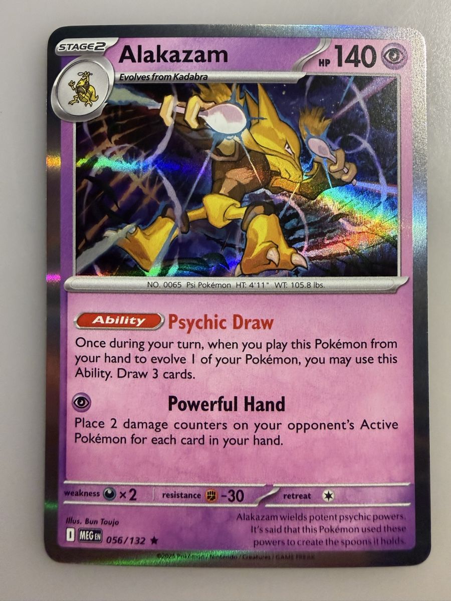 Pokémon Carte collezionabili: Alakazam (MEG056) – Nuovo (secondo la descrizione) da Vevey venduto da Matx