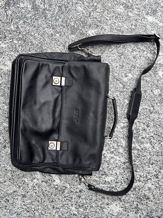 Businesstasche, chic, Leder schwarz 