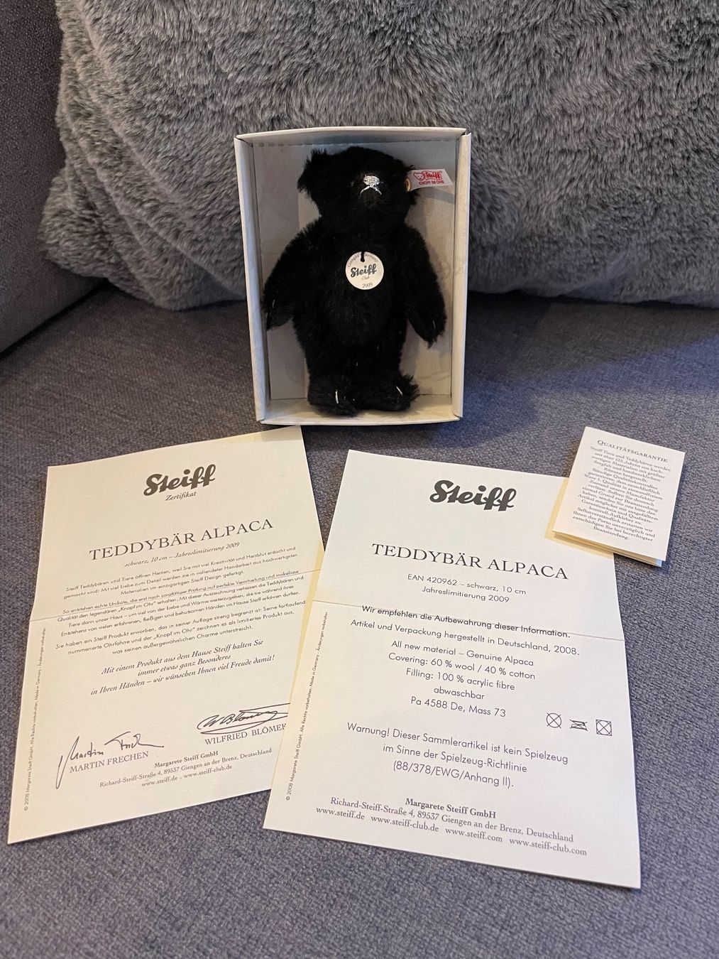 Steiff Giocattoli: Steiff Teddy Limited Edition – Usato da Küsnacht ZH venduto da Ulla-ZH