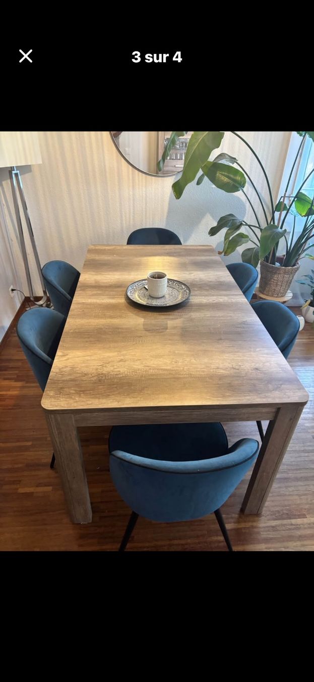 Conforama Tavoli: Table à manger extensible en bois massif – Usato da Plan-les-Ouates venduto da cla_jjf8 2