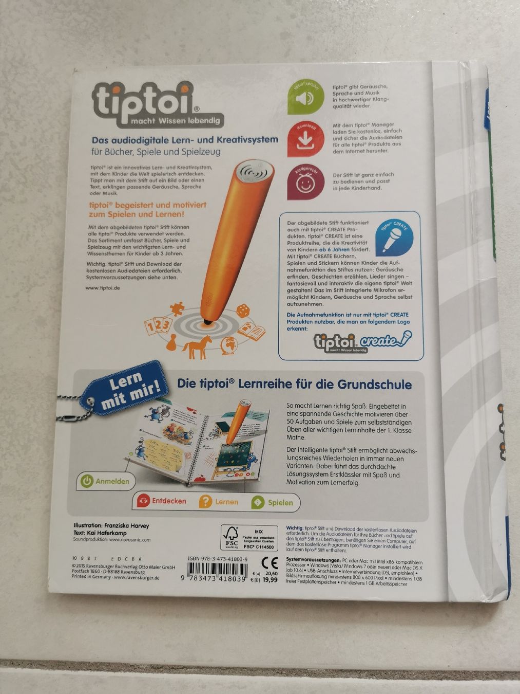 Libri: Tiptoi Buch Mathe 1. Klasse – Usato da Brunnen venduto da JJaime 3