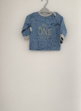 NEU Baby Langarm Handmade Baumwolle Gr. 74 "Mr. Wonderful"