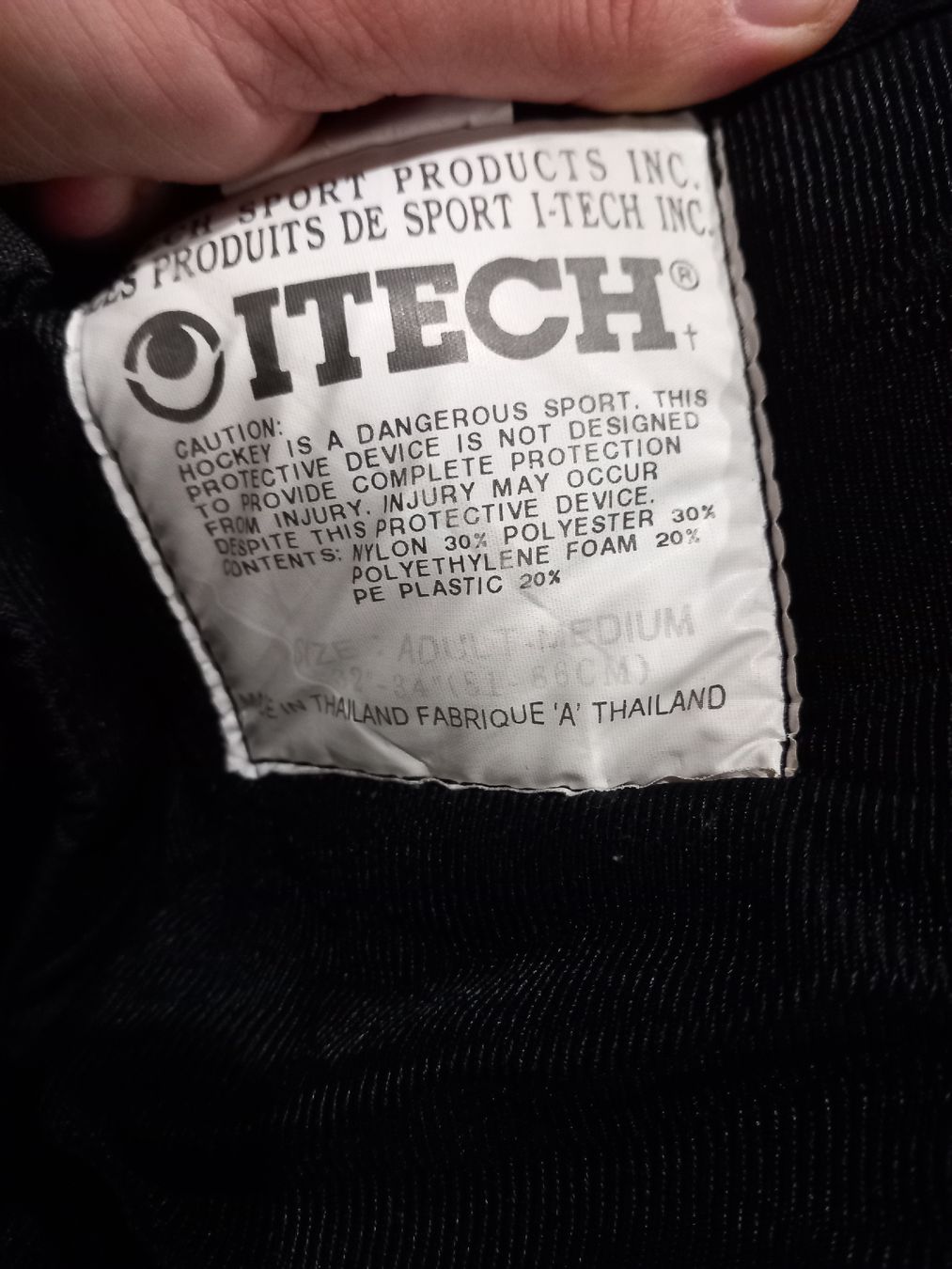 Protezioni & Imbottiture: Cuissette de hockey ITECH – Usato da Courgenay venduto da DaVe915 4