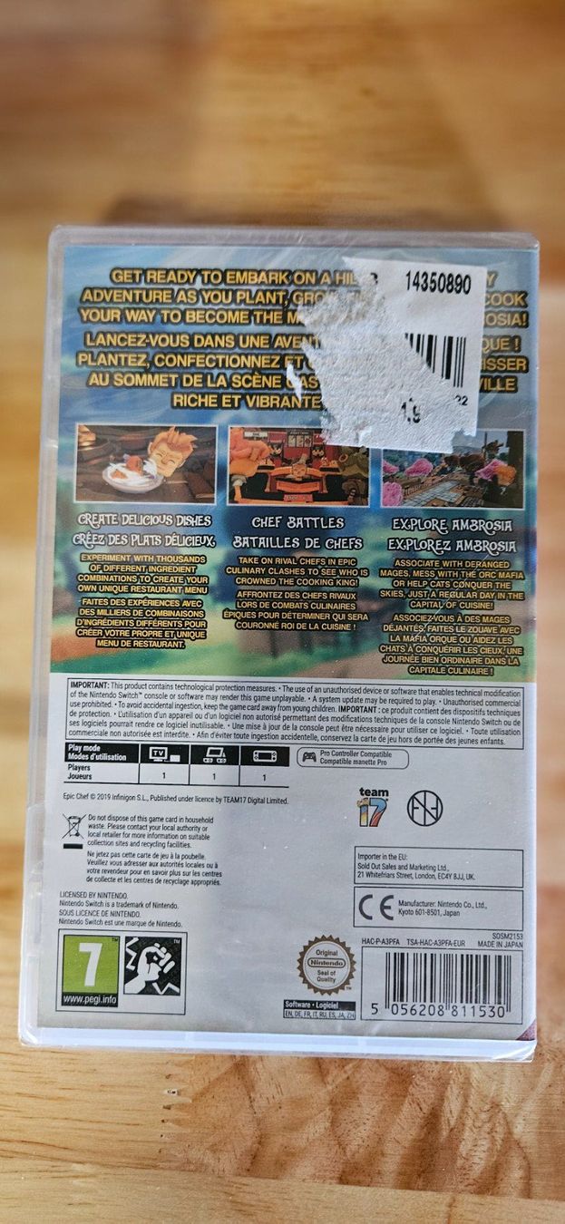 Nintendo Spiele: Switch - Epic Chef - Originalverpackt - FR – Neu und originalverpackt aus Rohrbach von Emiflo 1