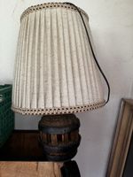 Rustic Wooden Wagon Wheel Table Lamp with Shade!