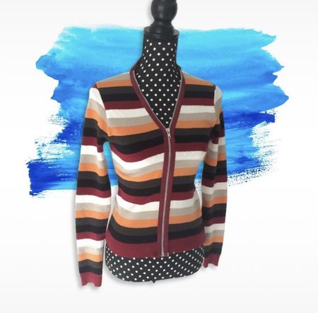 2000s Vintage Pullover mit endlos Reissverschluss