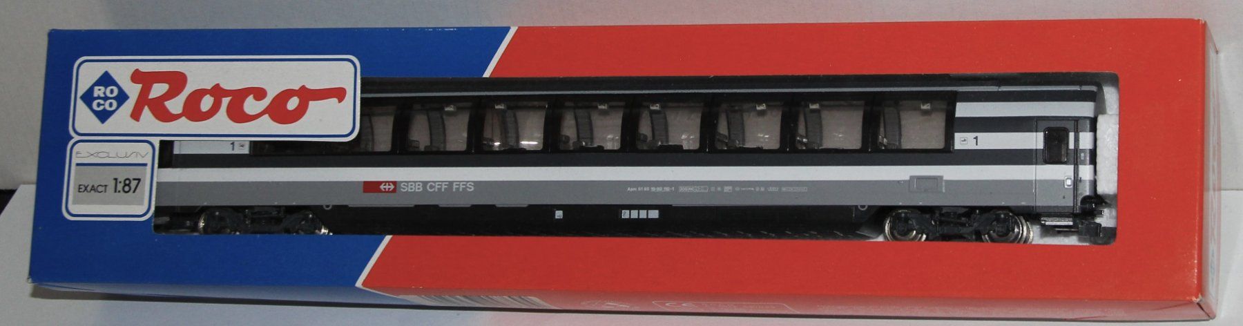 Roco Modelleisenbahnen: Roco 44769 - SBB EC Panoramawagen - HO – Gebraucht aus Giebenach von eurosportler 2