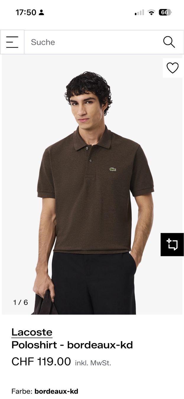 Lacoste Magliette Polo: Lacoste Polo braun, Grösse US L – Usato da Zürich venduto da Lala_11