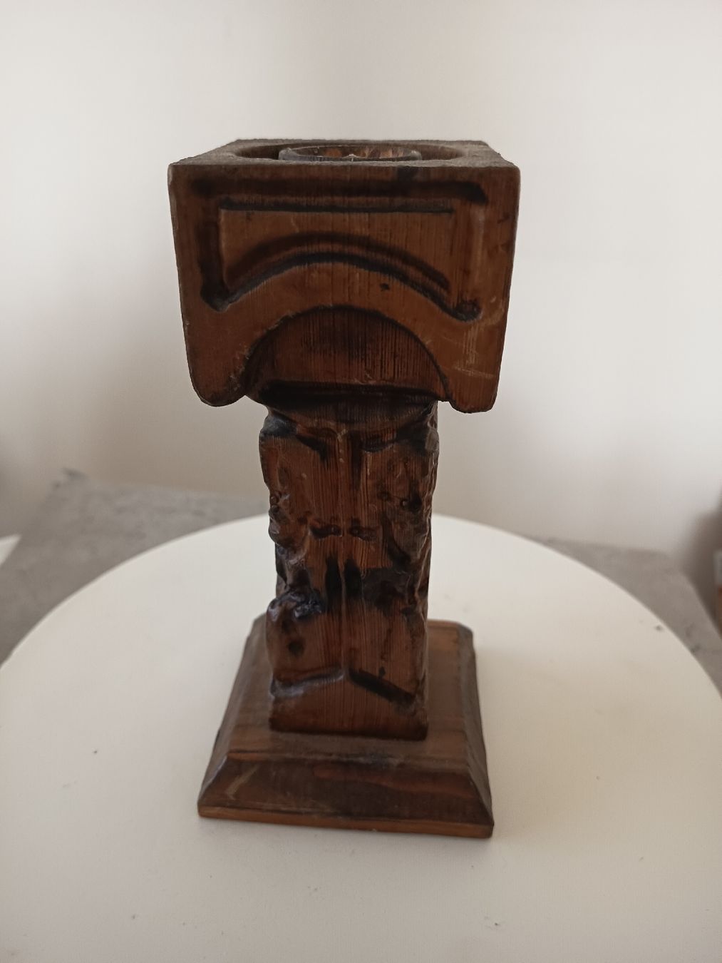 Portacandele: Kerzenständer Holz Geschnitzt 20cm Hoch  – Usato da Wangen b. Olten venduto da crea_look 3