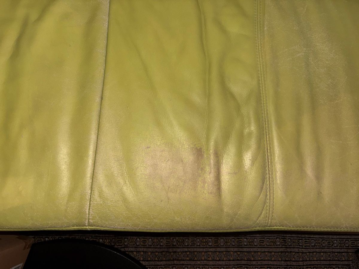 Sofas: hellgrünes Ledersofa – D'occasion à Kreuzlingen par sasha__ 3