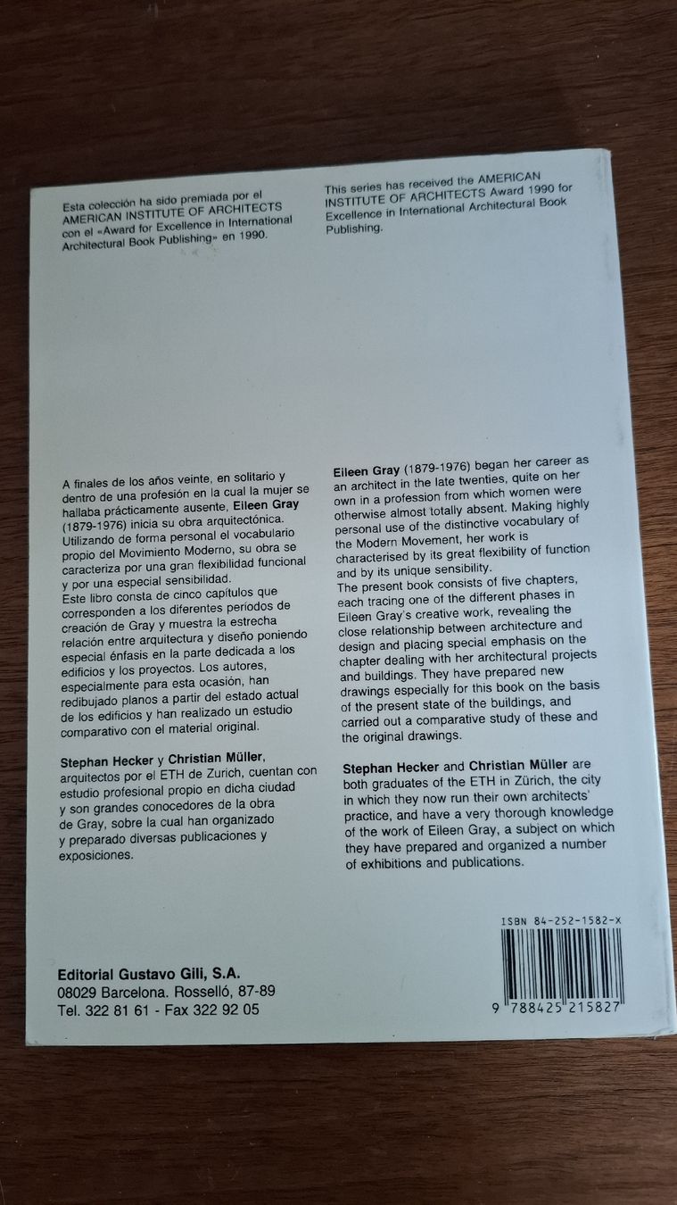 Bücher: Eileen Gray - Works and Projects / Obras y proyectos – Gebraucht aus Wabern von Azzulitta 1