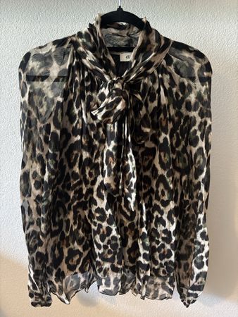 Animalprint Schluppenbluse