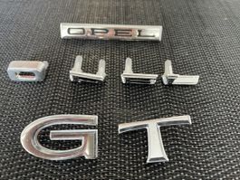 Opel GT/ Embleme/Schriftzug/Typenzeichen/Buchstaben