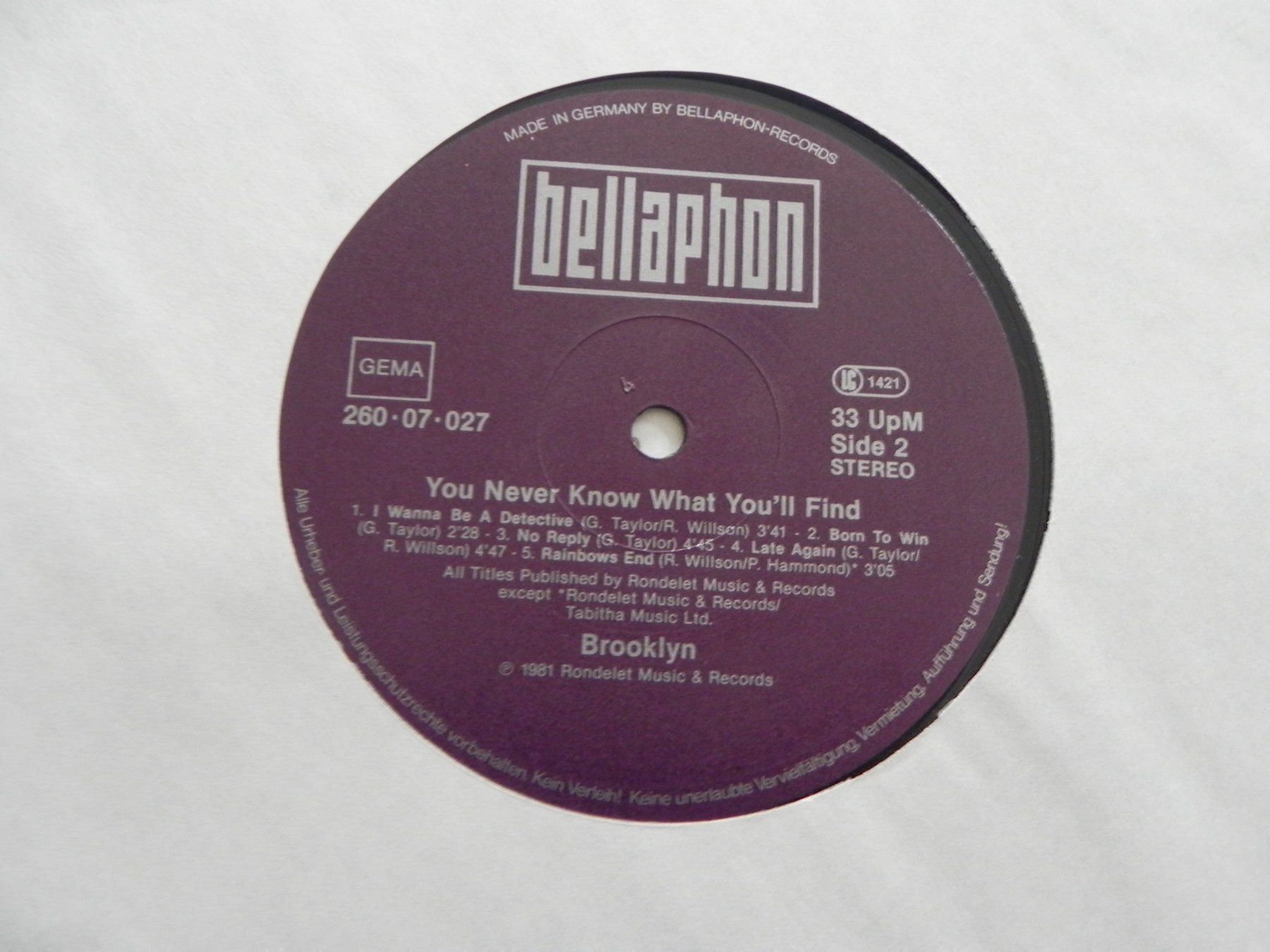 Dischi in vinile: LP Hardrock Heavy Metal Brooklyn 1981 – Usato da Siebnen venduto da krimsie 3